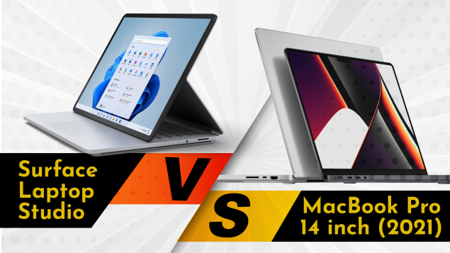 Surface Laptop Studio vs Macbook Pro 14 inch (2021): Có trên 45 triệu nên mua máy nào?